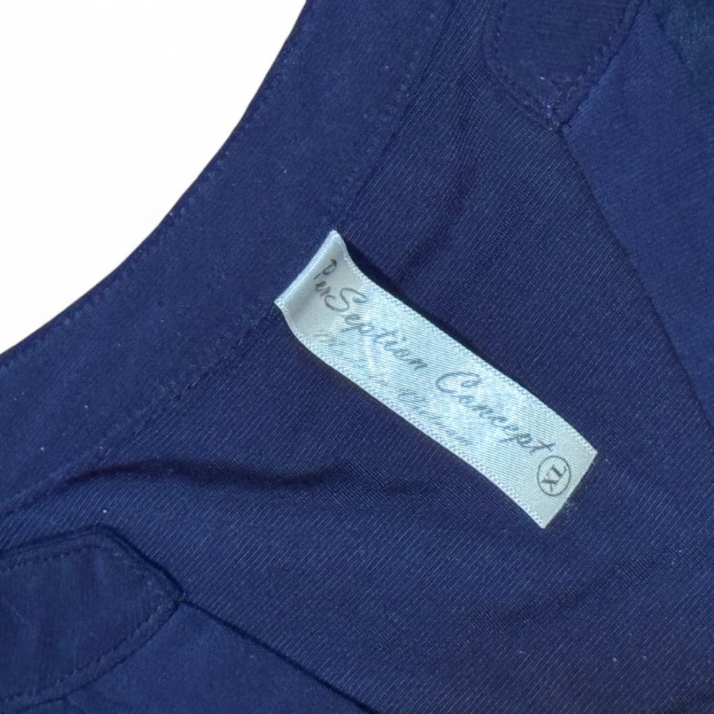 PerSeption Concept - Navy Sleeveless Blouse - Picture 3 of 4